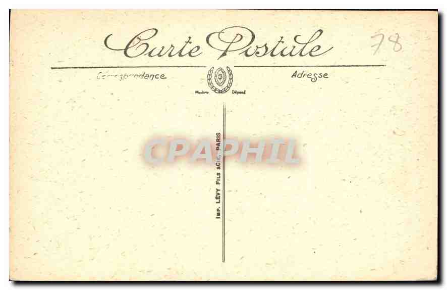 CPA Chateau de Versailles Chambre de Louis XIV  — Verso