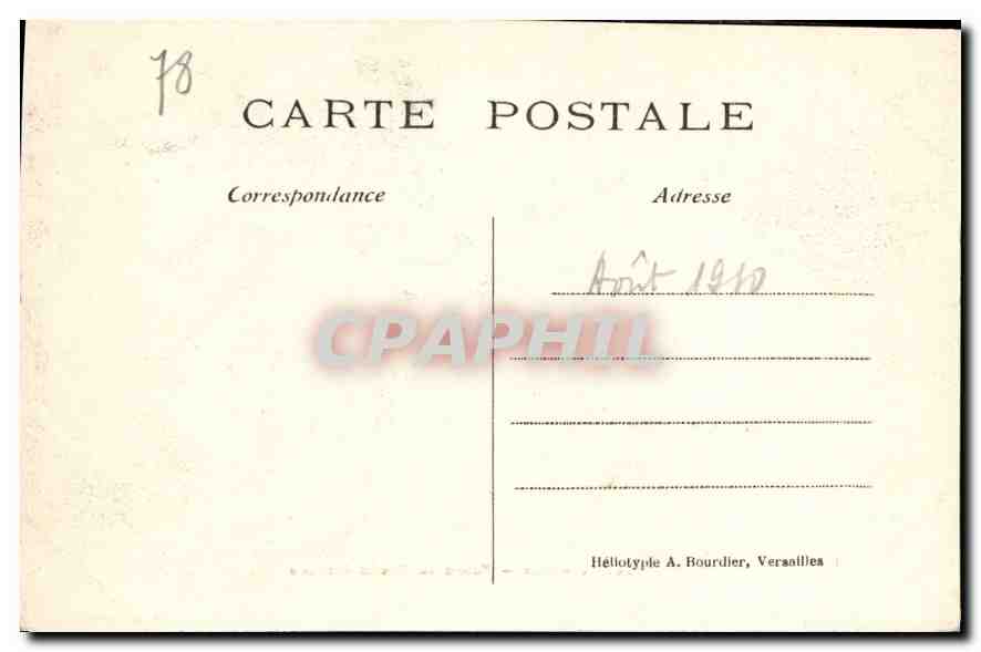 CPA Versailles Palais du Grand Trianon  — Verso