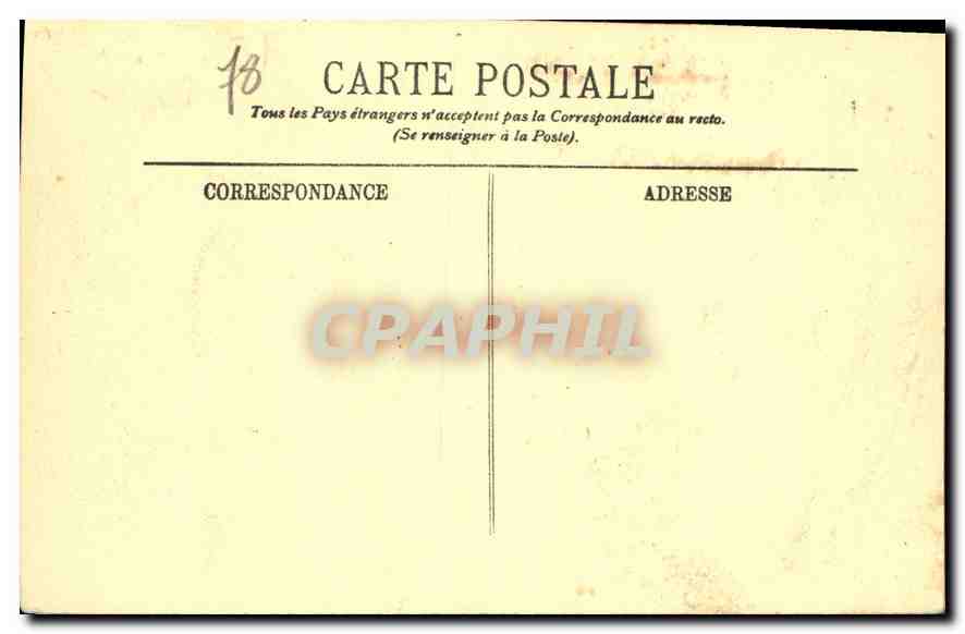 CPA Versailles Le Chateau Vue generale  — Verso