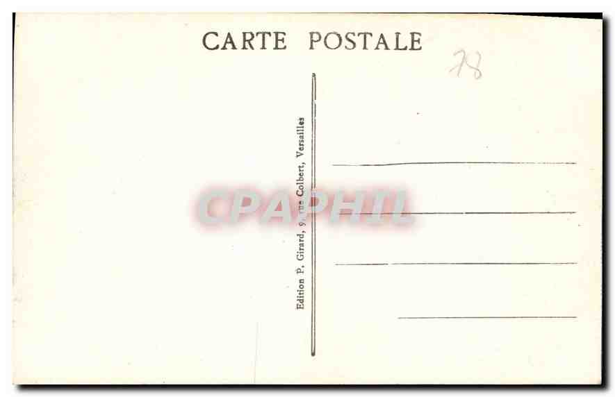 CPA Versailles Le Parc  — Verso