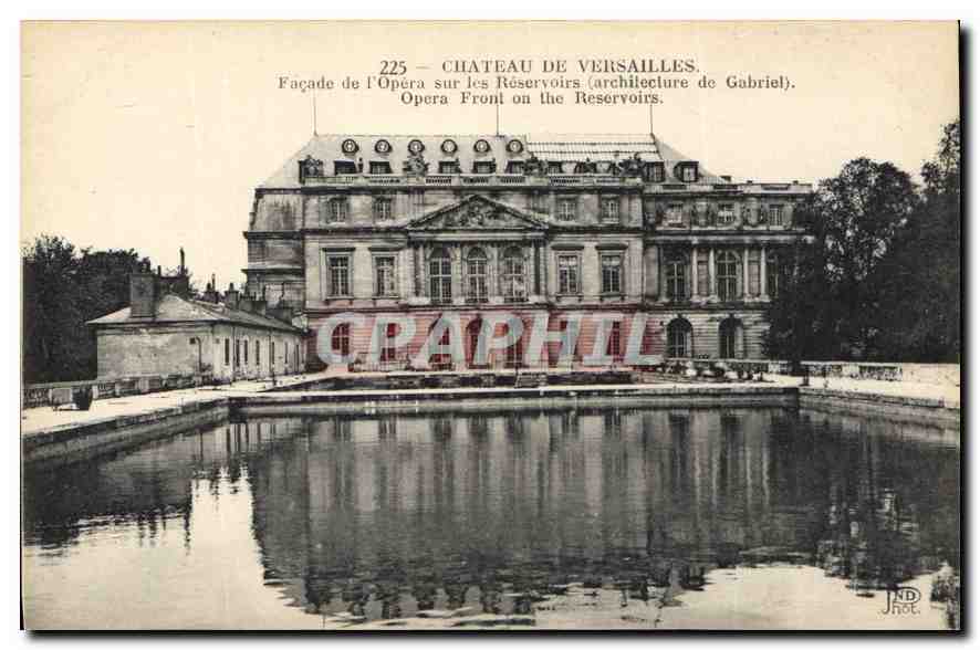 Château de Versailles — Façade de l'Opéra sur les Réservoirs (architecture de Gabriel) — JND Phot.