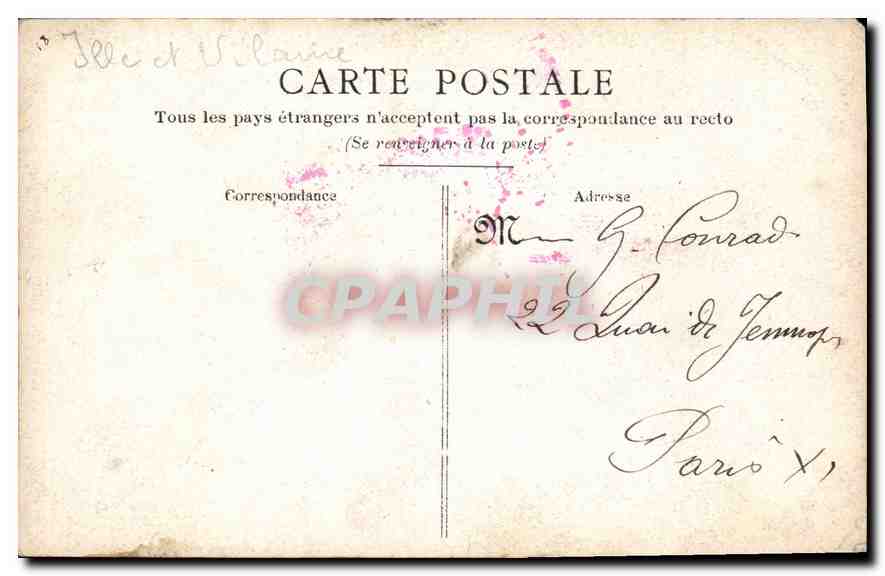 CPA Pointe Fougere — Rückseite