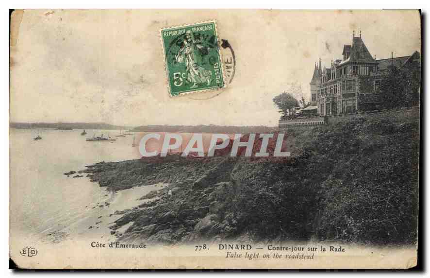 Dinard — Contre-jour sur la Rade — Éditeur ELD, n°778