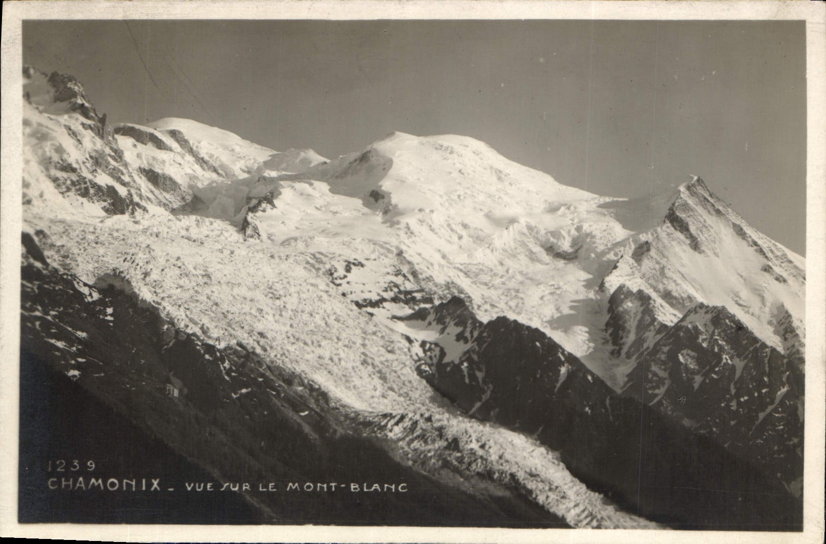 CPA Chamonix Vue sur le Mont Blanc 