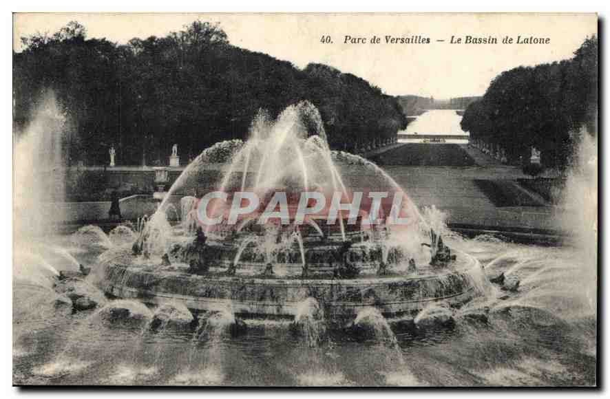 Parc de Versailles — Le Bassin de Latone — éditeur non identifié, n° 40
