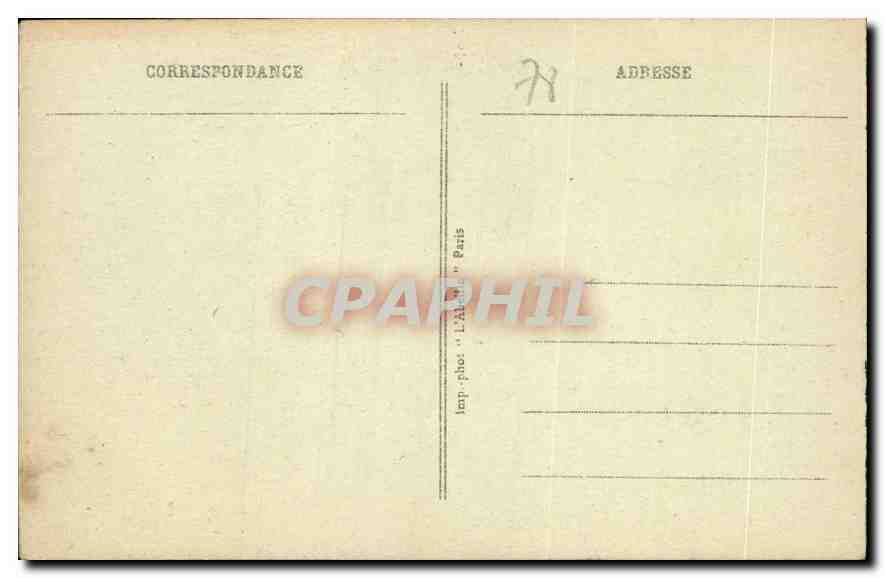 CPA St Germain en Laye Le Parterre  — Verso