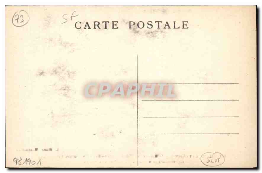 CPA Chambery Savoie Le Rideau du Theatre  — Rückseite