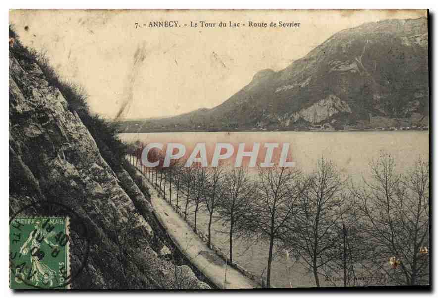 CPA Annecy Le Tour du Lac Route de Sevrier 