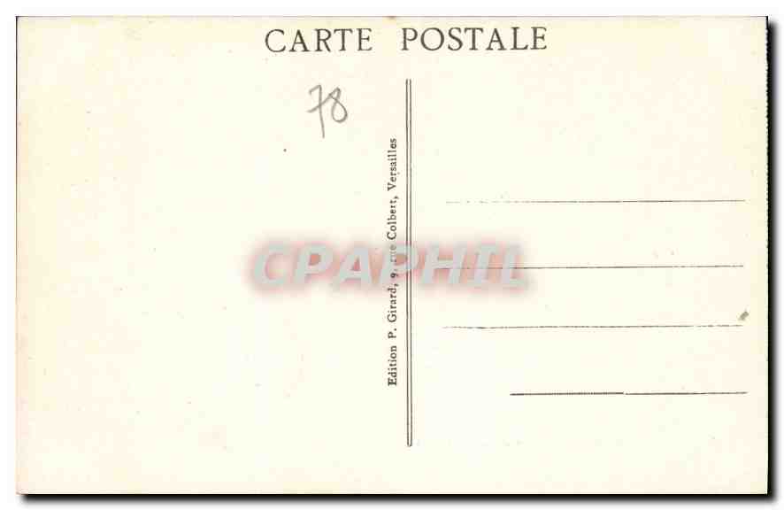 CPA Versailles Hameau de Marie Antoinette Le Temple de l'Amour  — Rückseite