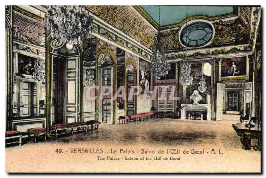 CPA Versailles Le Palais Salon de l'Oeil de Boeuf 
