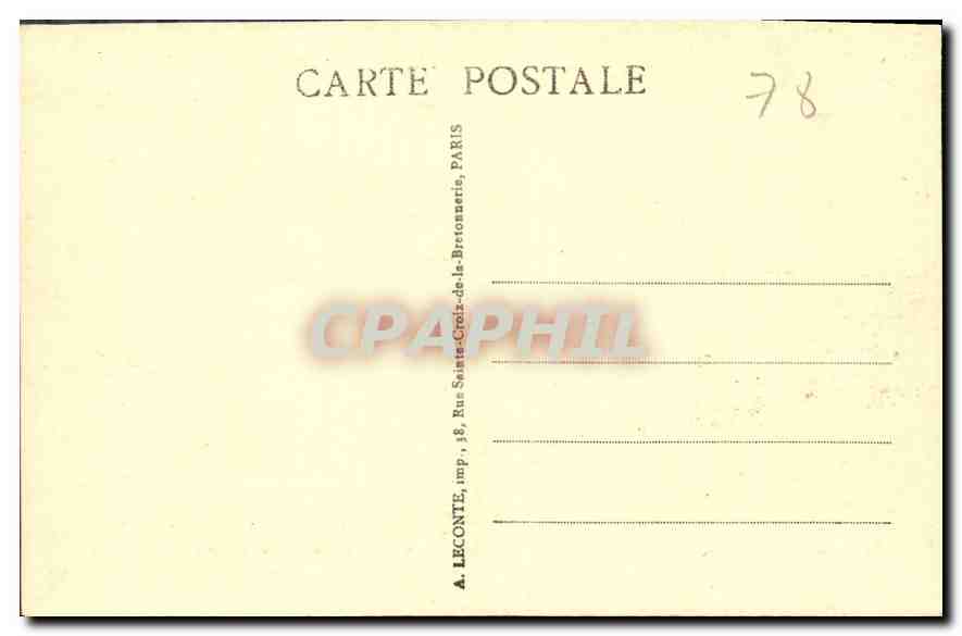 CPA Versailles  — Verso