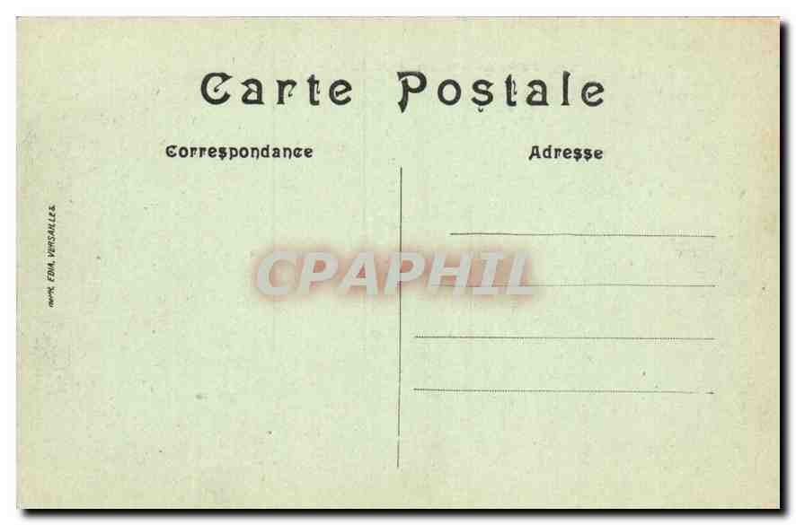 CPA Palais de Versailles a vol d'oiseau  — Verso