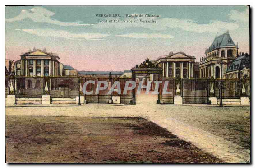 CPA Versailles Facade du Chateau 