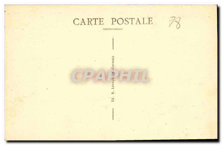 CPA St Germain en Laye Le Chateau  — Verso