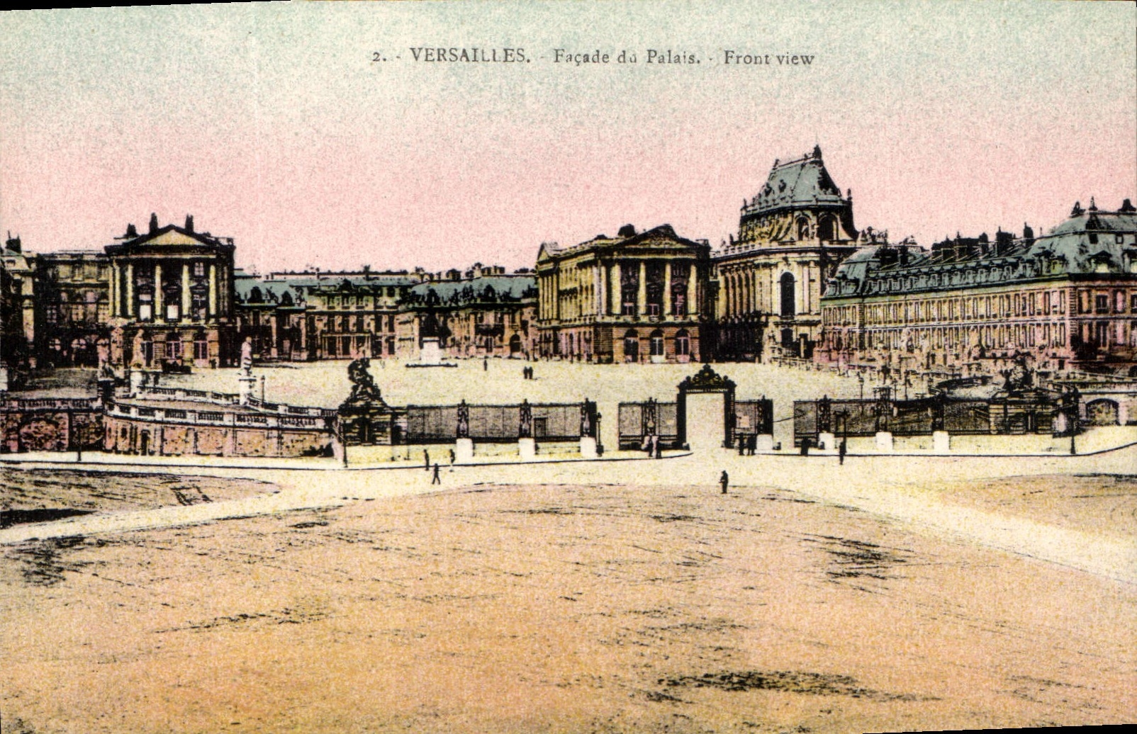 Versailles — Façade du Palais — Édition P. Girard, 9 rue Colbert, Versailles