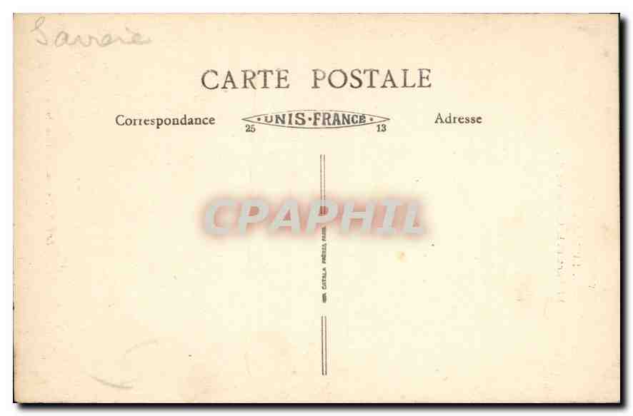 CPA Aix les Bains Le Parc et la Roche du Roi  — Rückseite