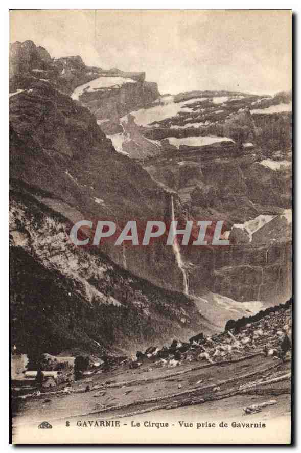 CPA Gavarnie Le Cirque Vue prise de Gavarnie 