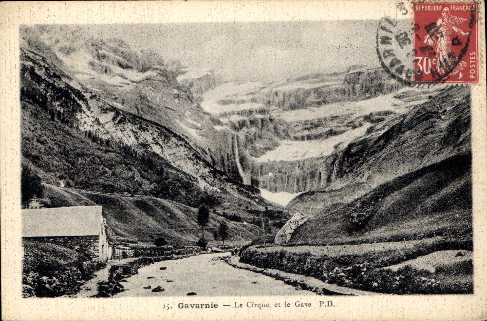 CPA Gavarnie Le Cirque et le Gave 