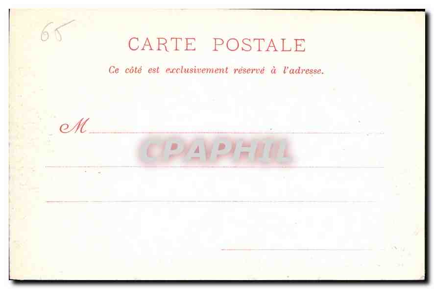 CPA Lourdes La Vierge couronnee Le vieux Chateau  — Verso