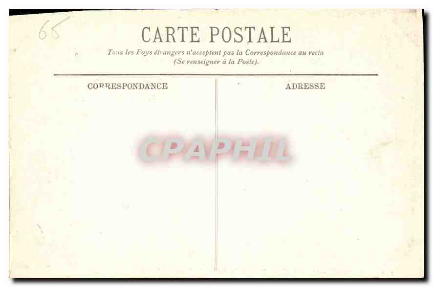 CPA Lourdes Chemin de fer Funiculaire du Pic de Jer  — Verso