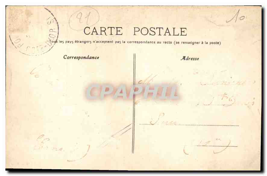 CPA St Thibault Cote d'Or Interieur de l'eglise Tombeau du fondateur — Rückseite