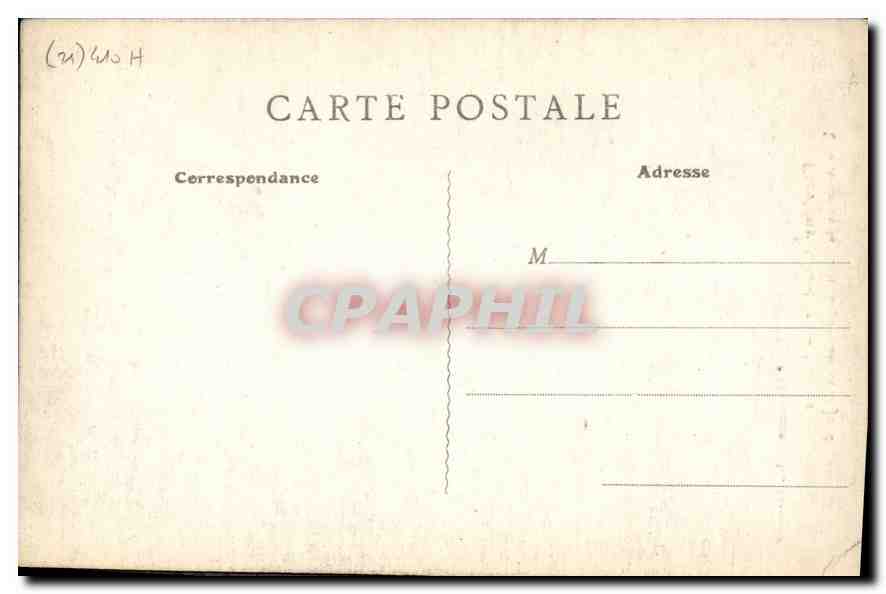 CPA Flavigny Cote d'Or L'Eglise Une Allee de la Partie superieure et le Jube — Rückseite