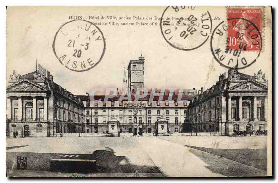 Dijon - Hôtel de Ville, ancien Palais des Ducs de Bourgogne — éditeur L. édit.