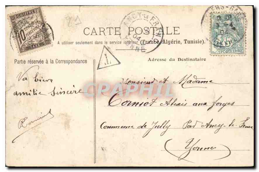 CPA Dijon Eglise Saint Michel  — Verso