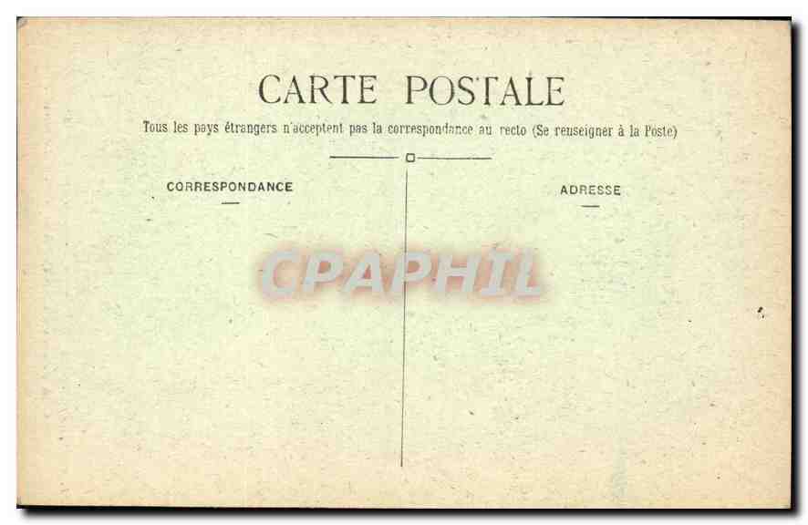 CPA Chateau de Bussy Rabutin Le Parc  — Rückseite