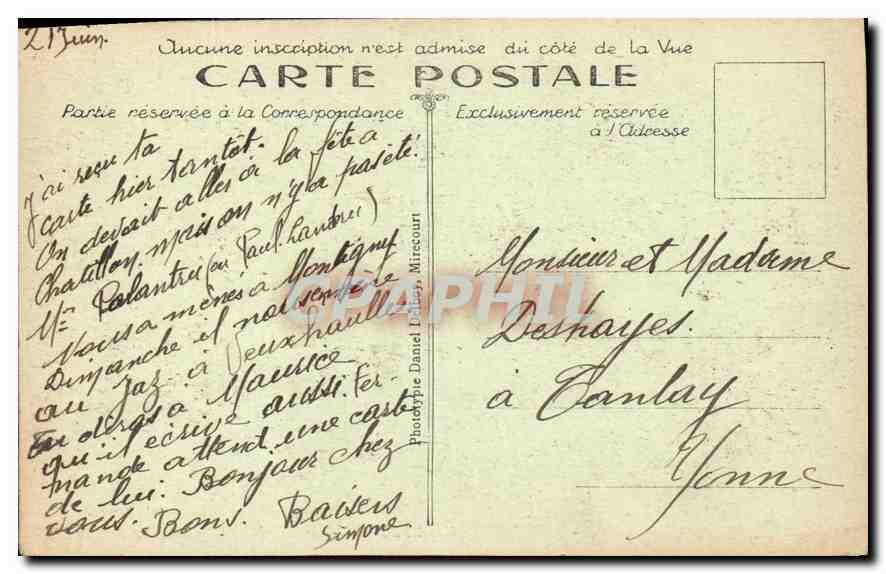 CPA Chatillon sur Seine Source de la Douix  — Rückseite