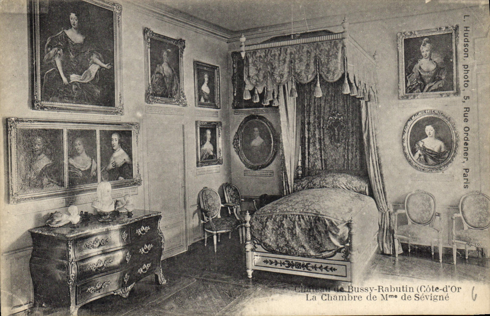 CPA Chateau de Bussy Rabutin Cote d'Or La Chambre de Mme de Sevigne 
