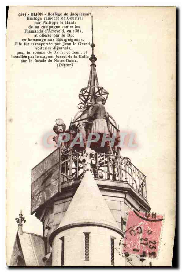 CPA Dijon Horloge de Jacquemart 