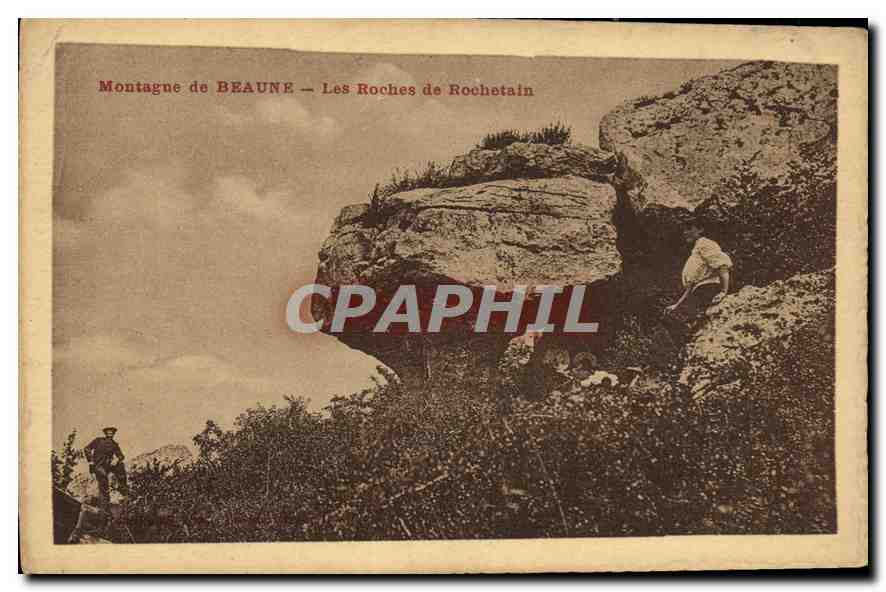CPA Montagne de Beaune Les Roches de Rochetain 