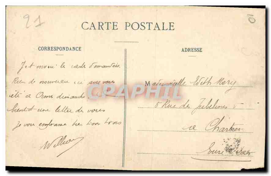 CPA Dijon Puits de Moise  — Rückseite