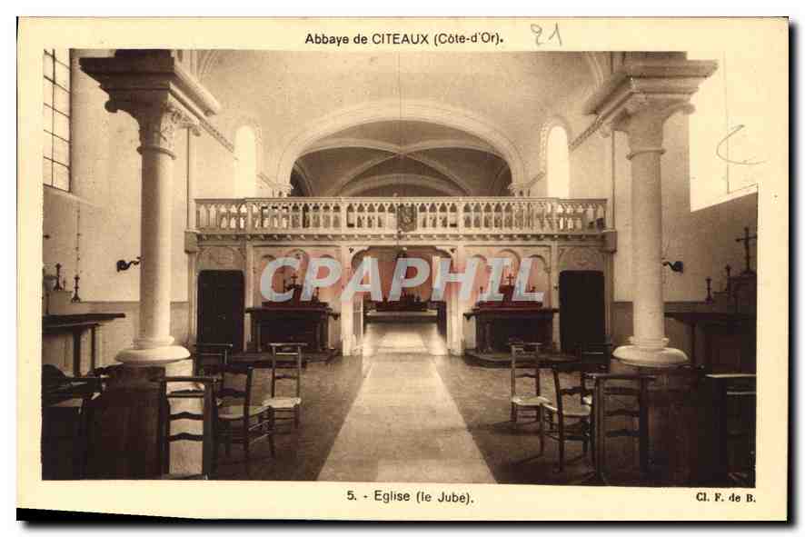 CPA Abbaye de Citeaux Cote d'Or Eglise Le Jube 