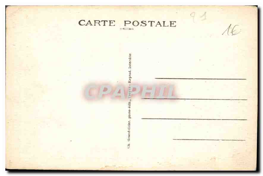 CPA Chatillon sur Seine Cote d'Or Parc et Chateau Marmont ou resida le Generalissime — Rückseite