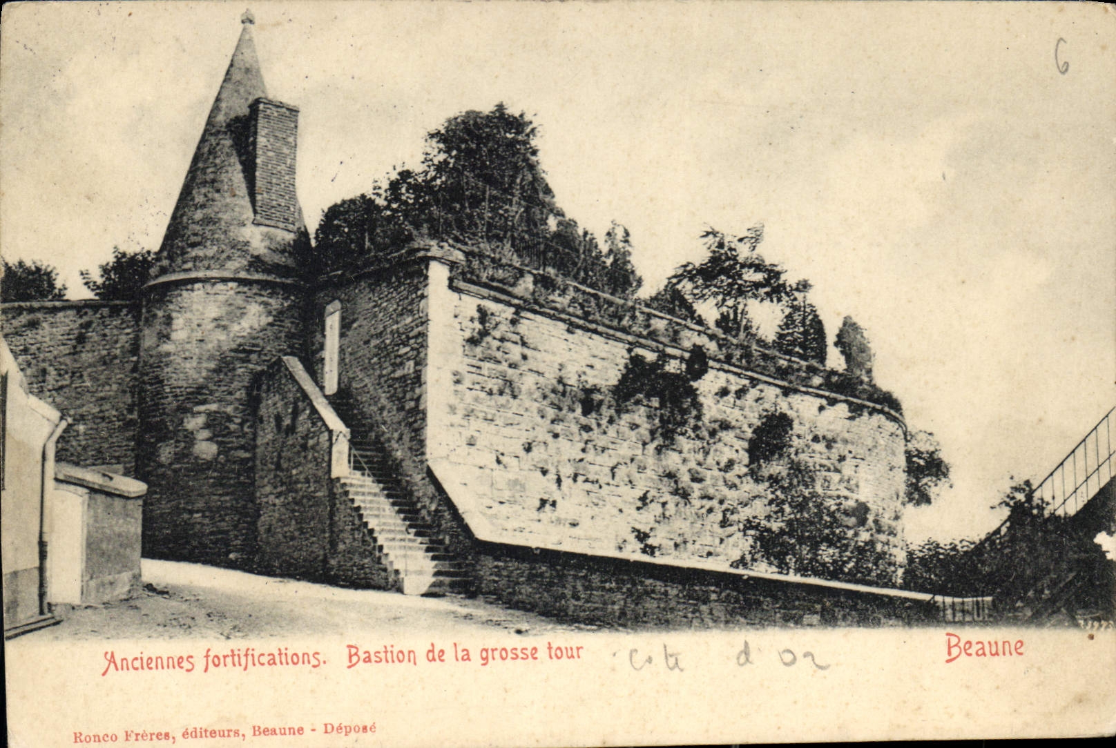 Anciennes fortifications — Bastion de la grosse tour — Ronco Frères, Beaune - Déposé