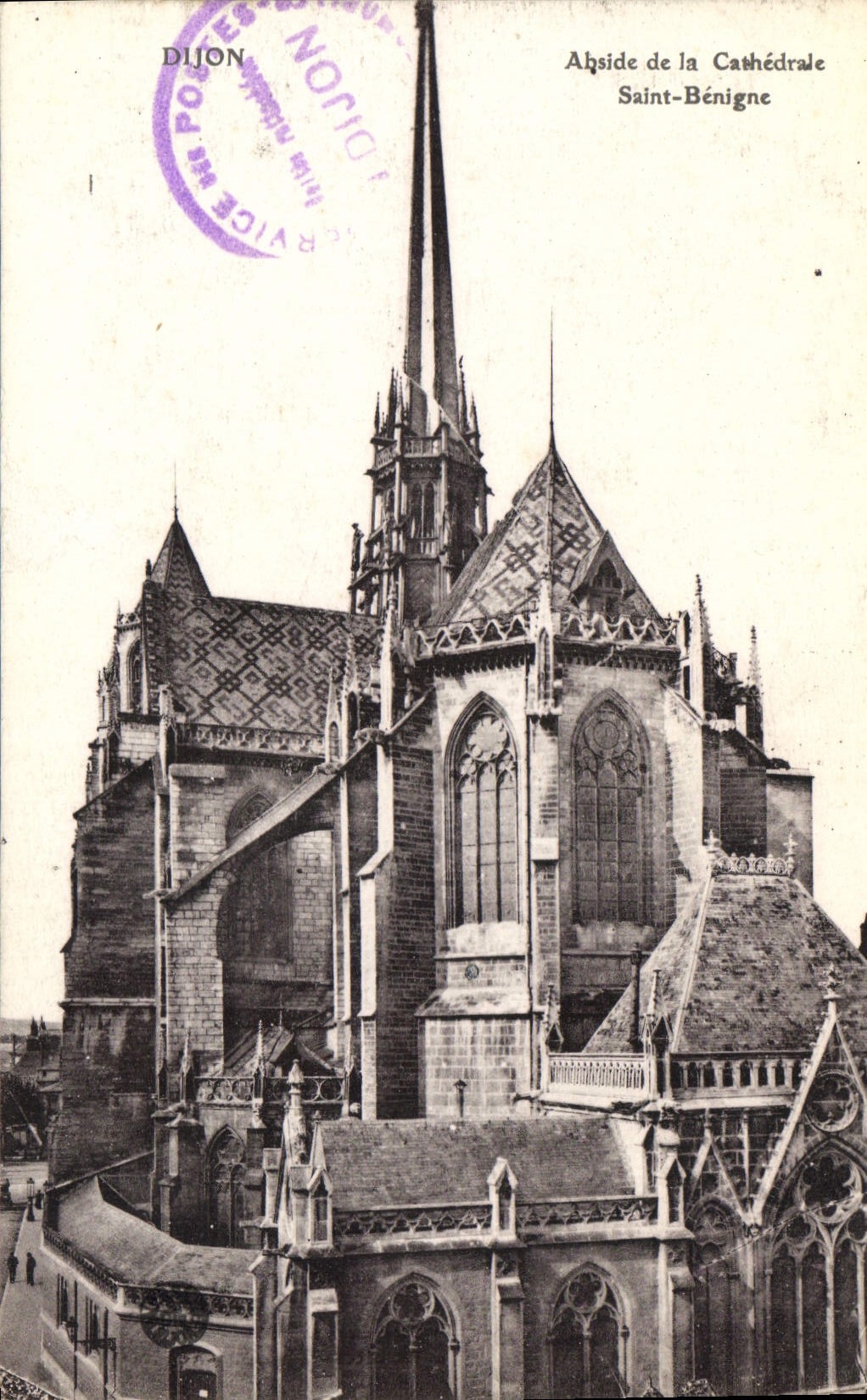 CPA Dijon Abside de la Cathedrale Saint Benigne 
