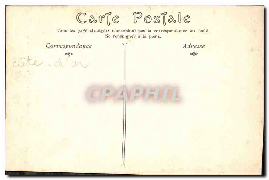 CPA Dijon Ancienne Abbaye de Chartreux Portail de la Chapelle  — Verso