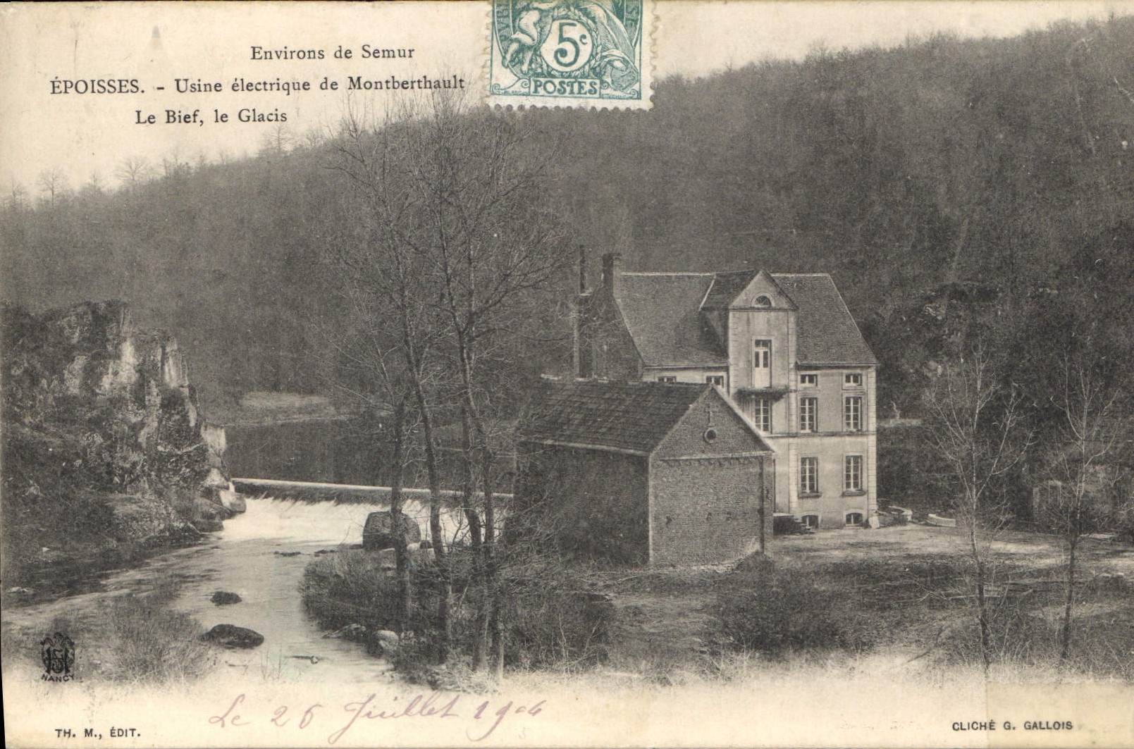 CPA Environs de Semur Epoisses Usine electrique de Montberthault 