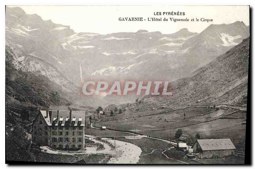 CPA Gavarnie L'Hotel du Vignemale et le Cirque 