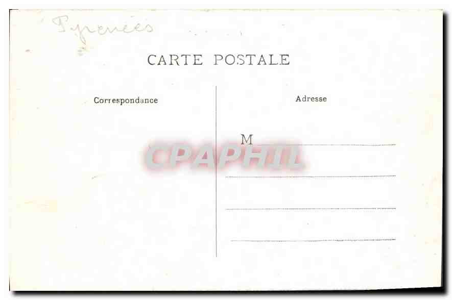 CPA Gavarnie L'Hotel du Vignemale et le Cirque  — Verso