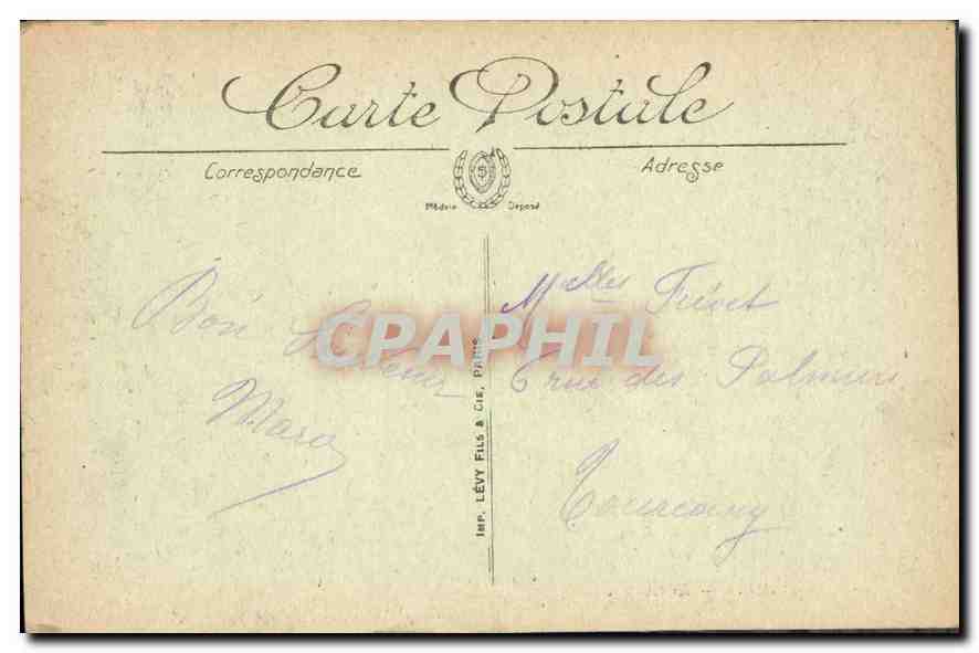 CPA Lourdes Le Chateau  — Verso