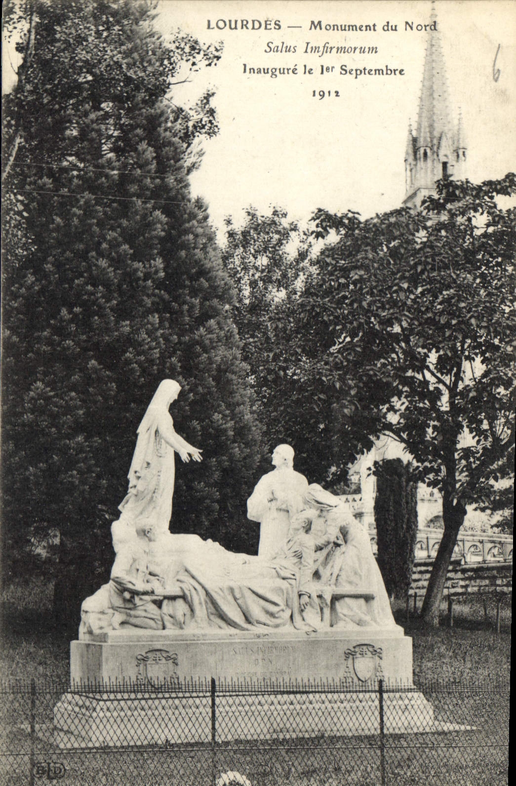 CPA Lourdes Monument du Nord 