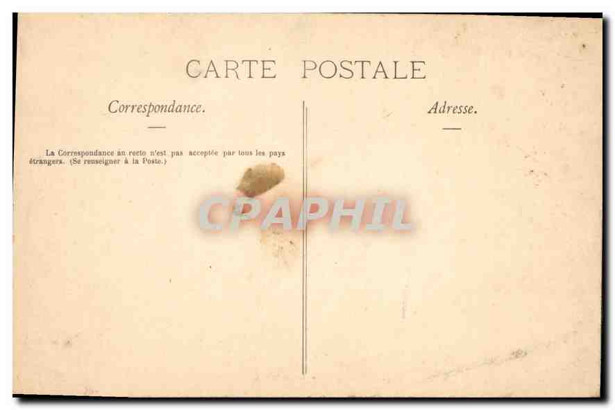 CPA Lourdes Le vieux Chateau fort  — Verso