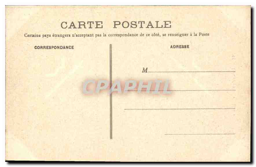 CPA Lourdes Le Chateau  — Verso