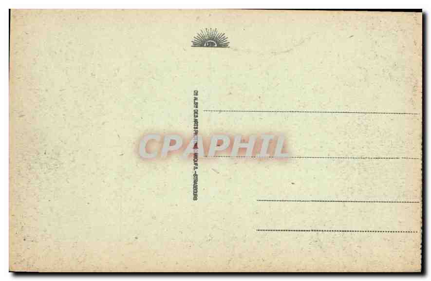 CPA Lourdes Vue generale et le Gave  — Verso