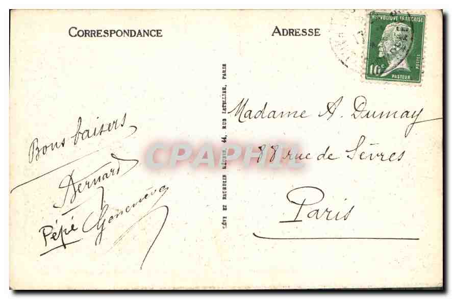 CPA Lourdes La Vallee du Gave et la Chaine des Pyrenees vues du Pic du Jer  — Verso