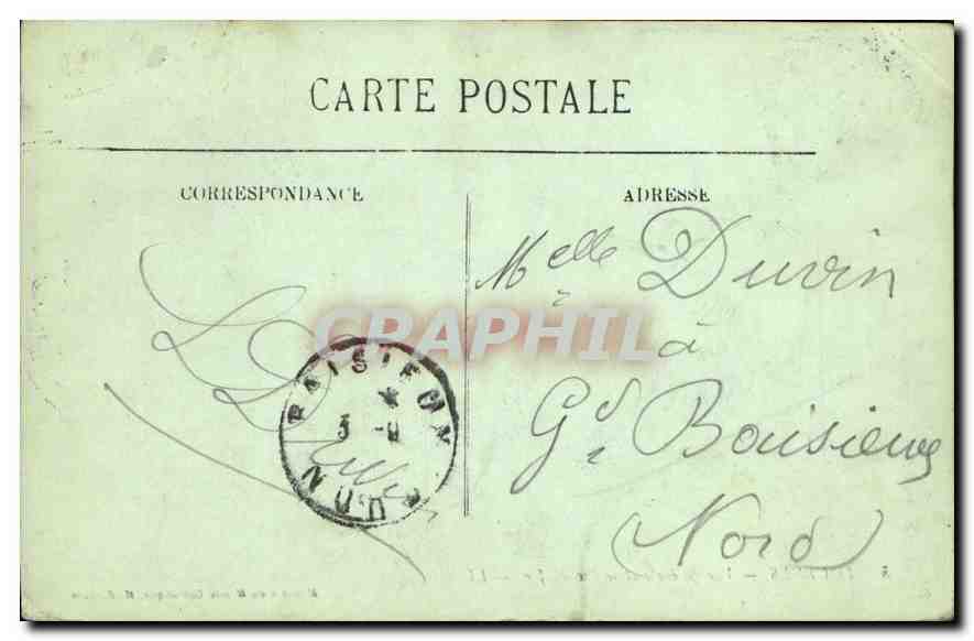 CPA Lourdes Vue generale et le Pic du Jer  — Verso