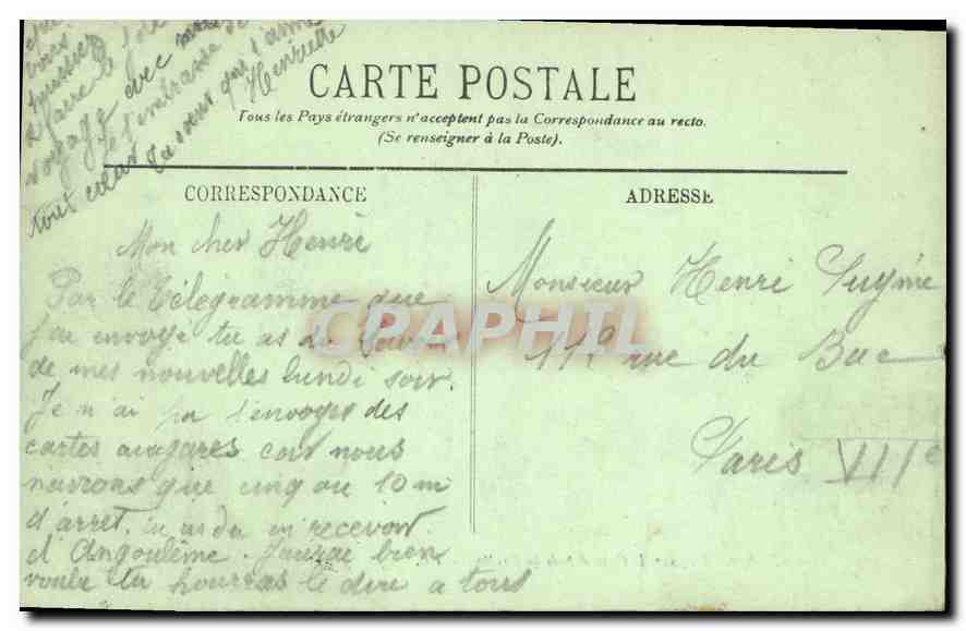 CPA Lourdes Vue sur le Gave depuis la Grotte  — Rückseite